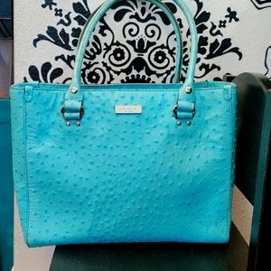 Kate Spade Turquoise Ostrich Purse 🩵